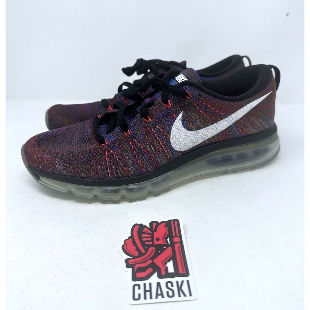 NIKE Men's size 10 FLYKNIT AIRMAX Running Trainers sneakers 620469 016  NEW